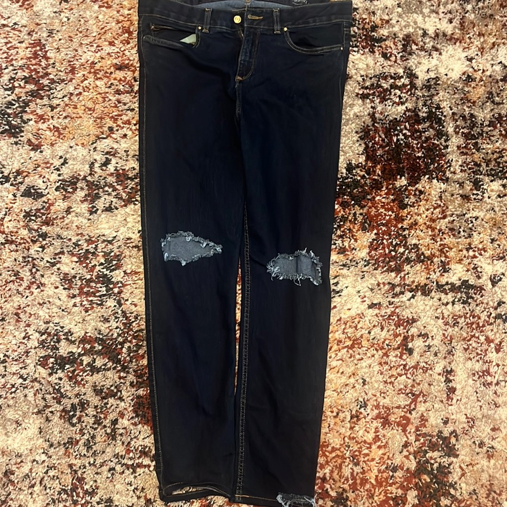 Denim blue jeans
